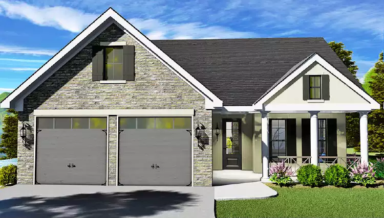 image of ranch house plan 7217