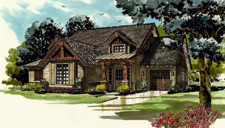 image of bungalow house plan 3136