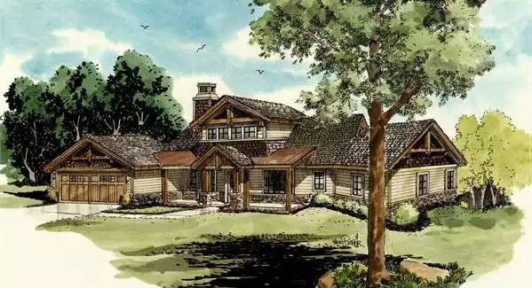 image of ranch house plan 2053