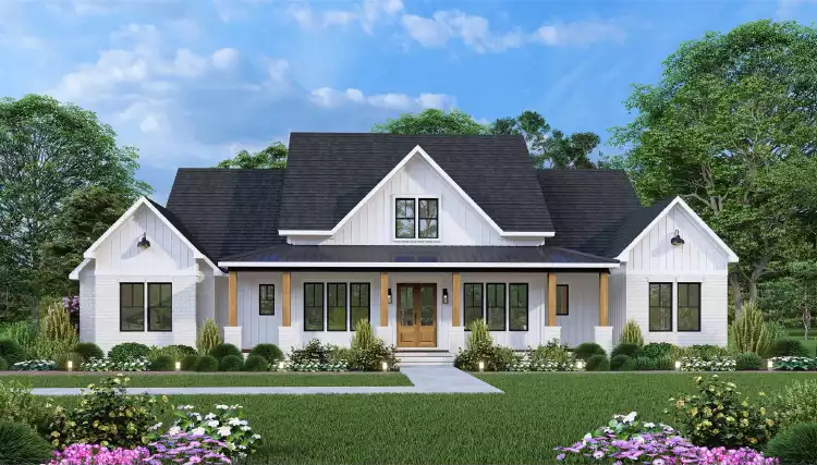 image of one story house plan 1062