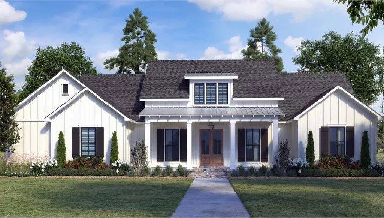 image of ranch house plan 8747
