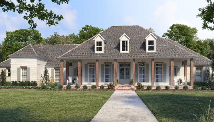 image of french country house plan 8779