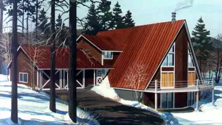 image of beach house plan 1409