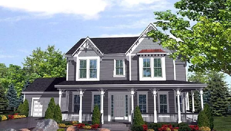 image of victorian house plan 8428