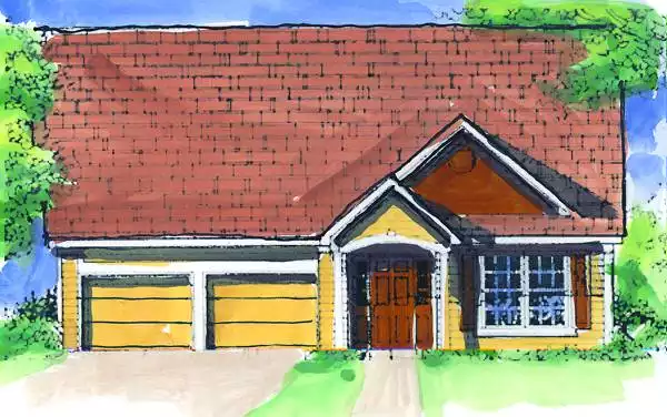 image of bungalow house plan 1806