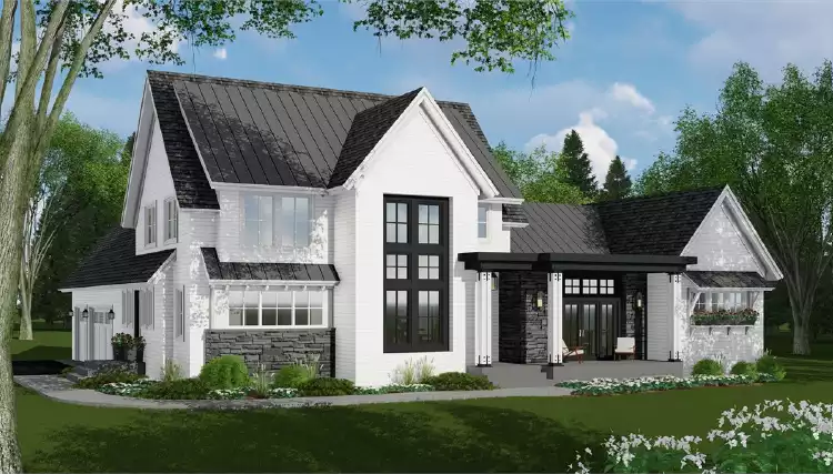 image of 2 story country house plan 7199