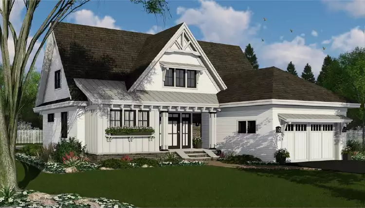 image of 2 story modern farmhouse plan 7260