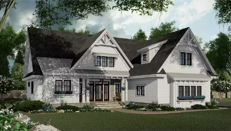 image of affordable farmhouse plan 7438