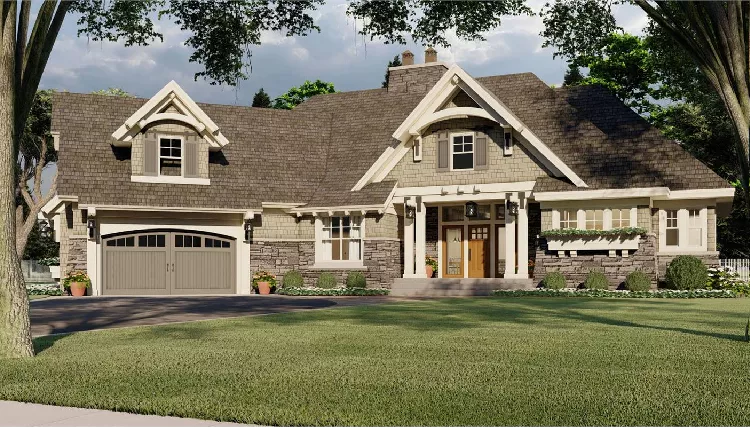 image of french country house plan 9717