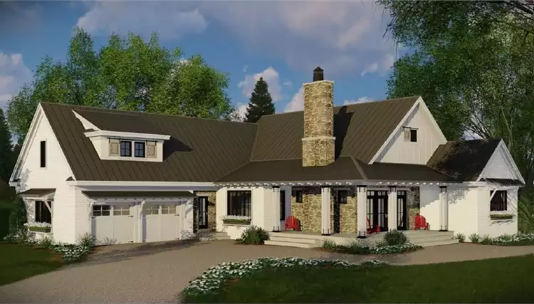 image of french country house plan 2447