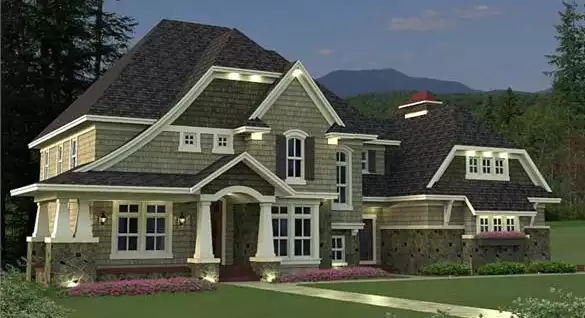 image of french country house plan 1997