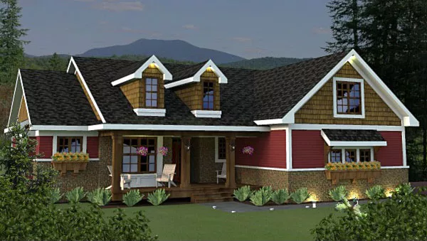 image of country house plan 9735