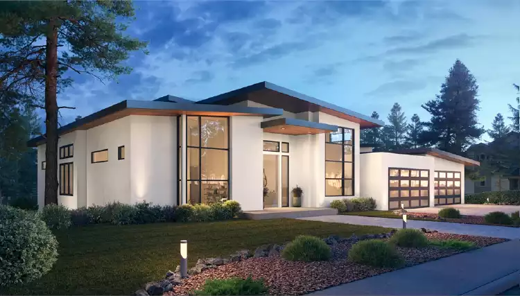 image of contemporary house plan 7498