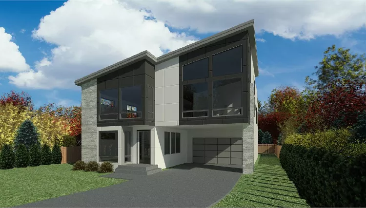 image of modern house plan 9545
