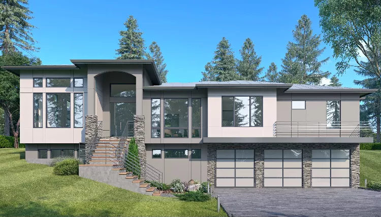 image of contemporary house plan 9960