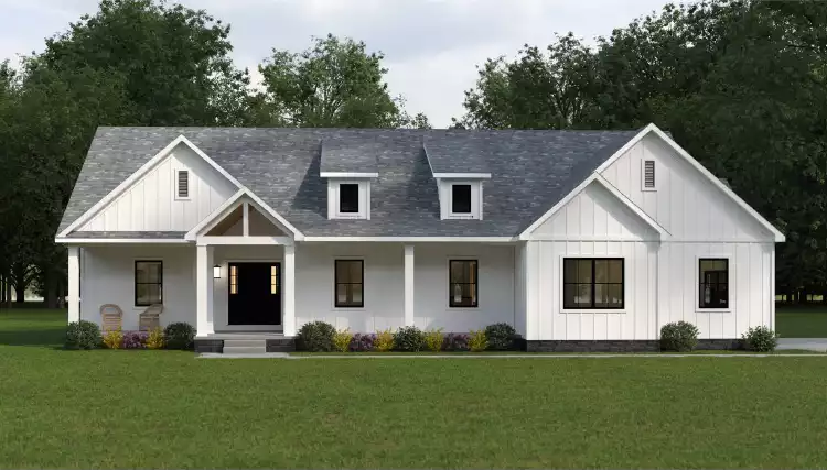 image of ranch house plan 6952