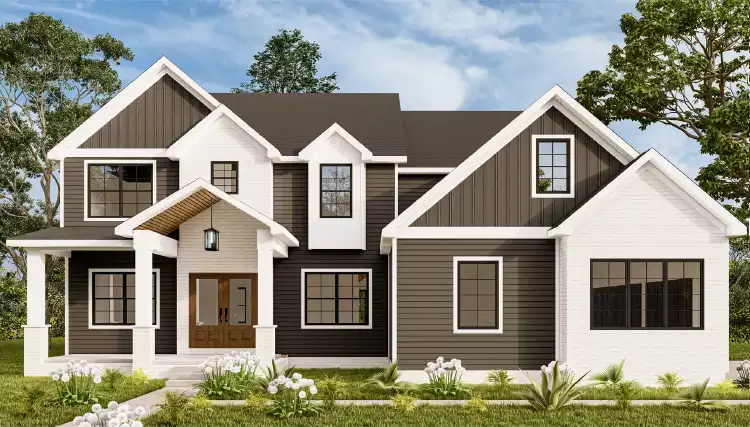image of contemporary house plan 7116