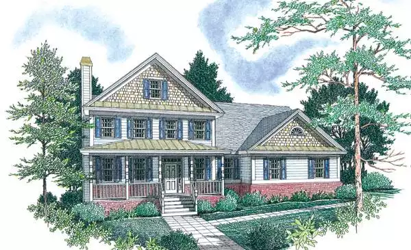 image of southern house plan 7753