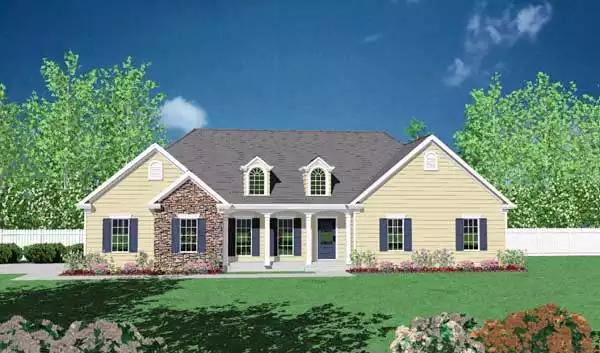 image of southern house plan 1009