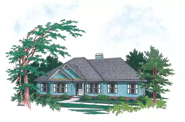 image of southern house plan 1019
