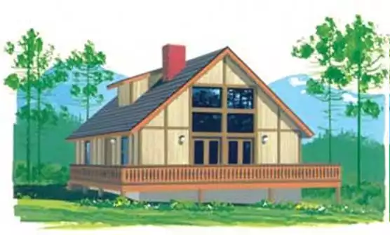 image of beach house plan 1569
