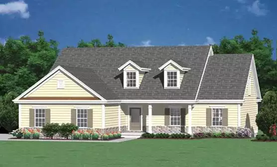 image of cape cod house plan 3290