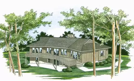 image of beach house plan 3294