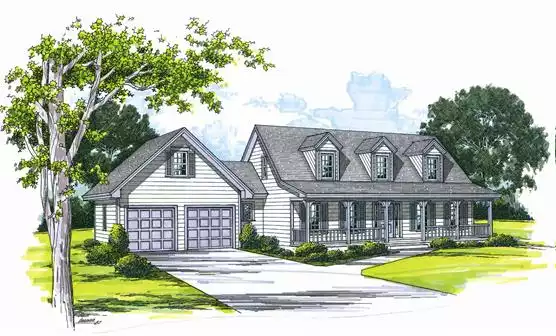 image of cape cod house plan 3569