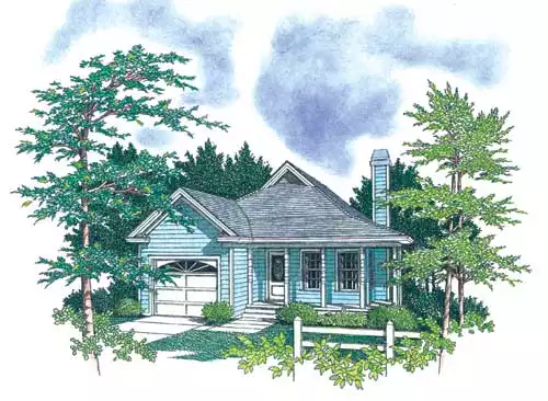 image of southern house plan 1015