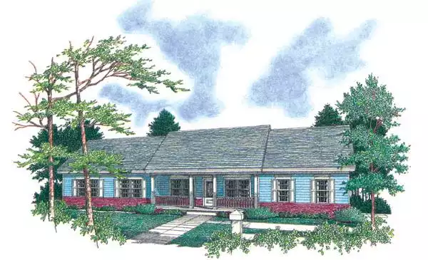 image of southern house plan 7742