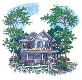 image of southern house plan 7750