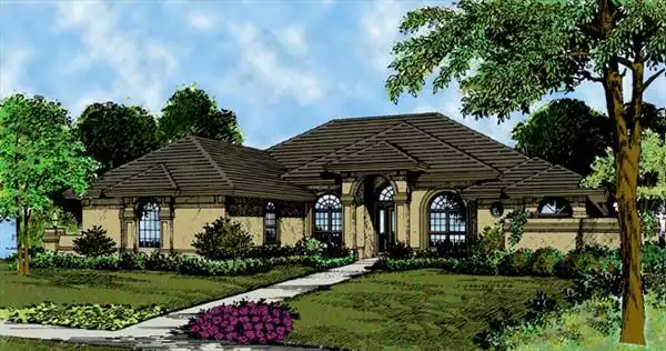 image of southwest house plan 3999