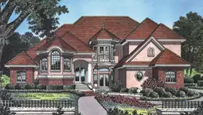image of french country house plan 4152