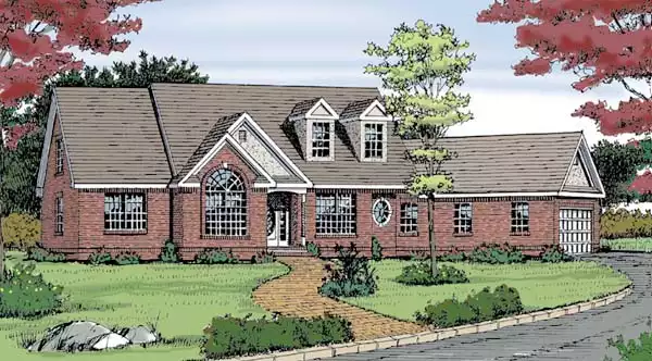 image of country house plan 4184