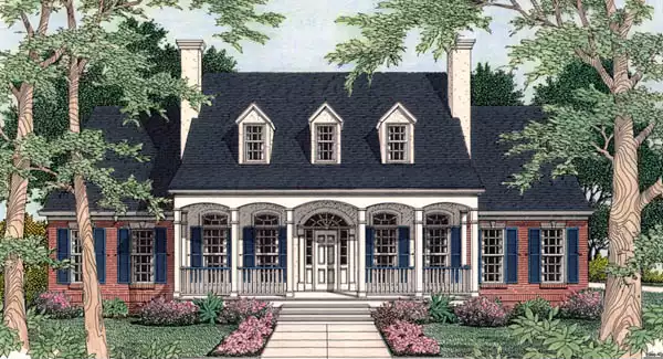 image of cape cod house plan 4593