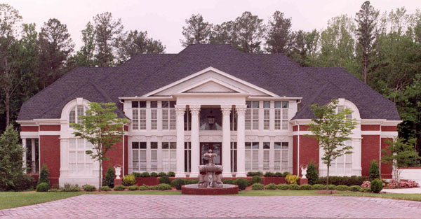 This elegant home design is striking inside and out.