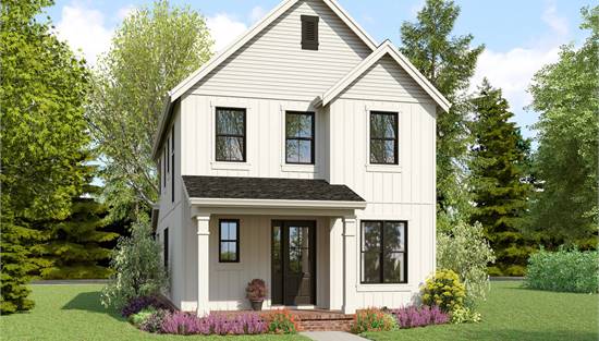 Two-Story Traditional Narrow Lot Home
