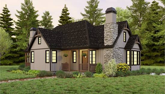 Storybook Cottage with Covered Front Porch