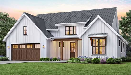 Charming Ranch Style Farmhouse with Covered Entry