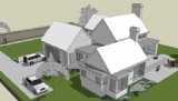 Front Rendering image of Saxon House Plan