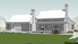 Rear Rendering image of Saxon House Plan