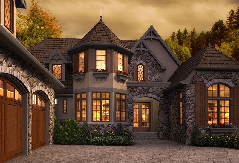 Storybook Design With Three Bedrooms