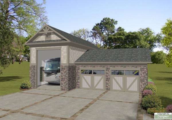 RV Garage with Living Quarters Plans