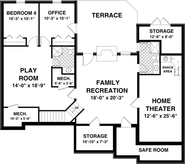 Finished Basement Home Plans | House Plans and More