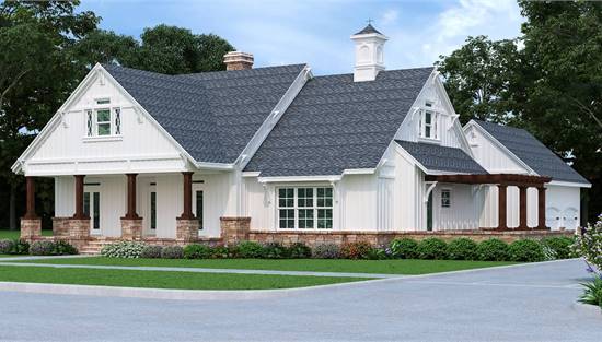 Gorgeous Front and Right Side View with Dormers and Gables