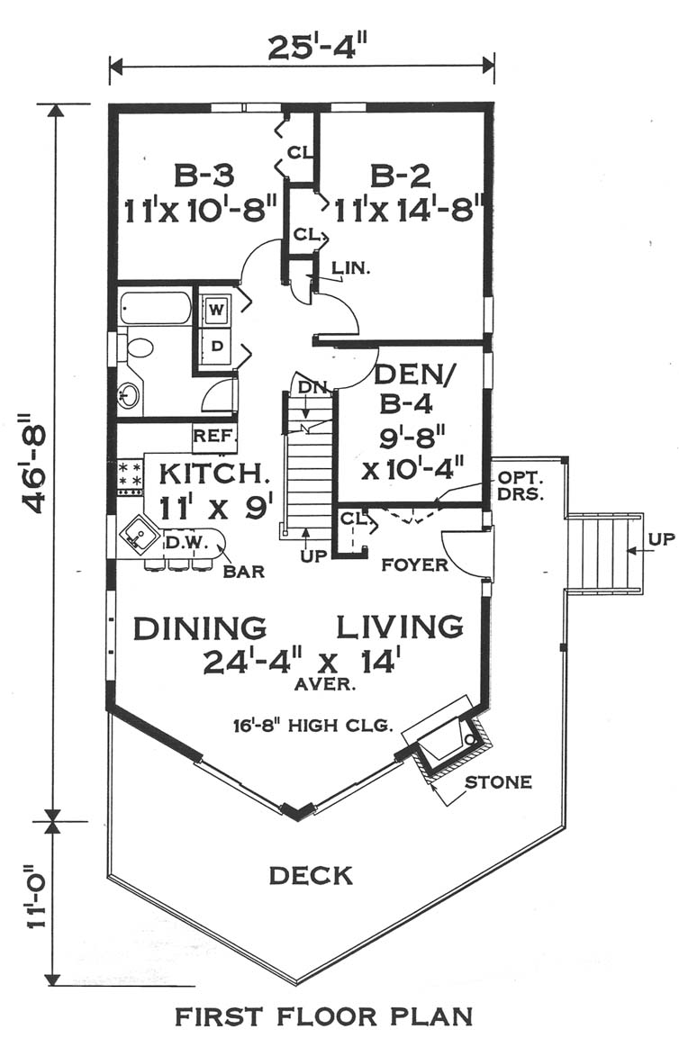first floor image of Eye-catching vacation home House Plan