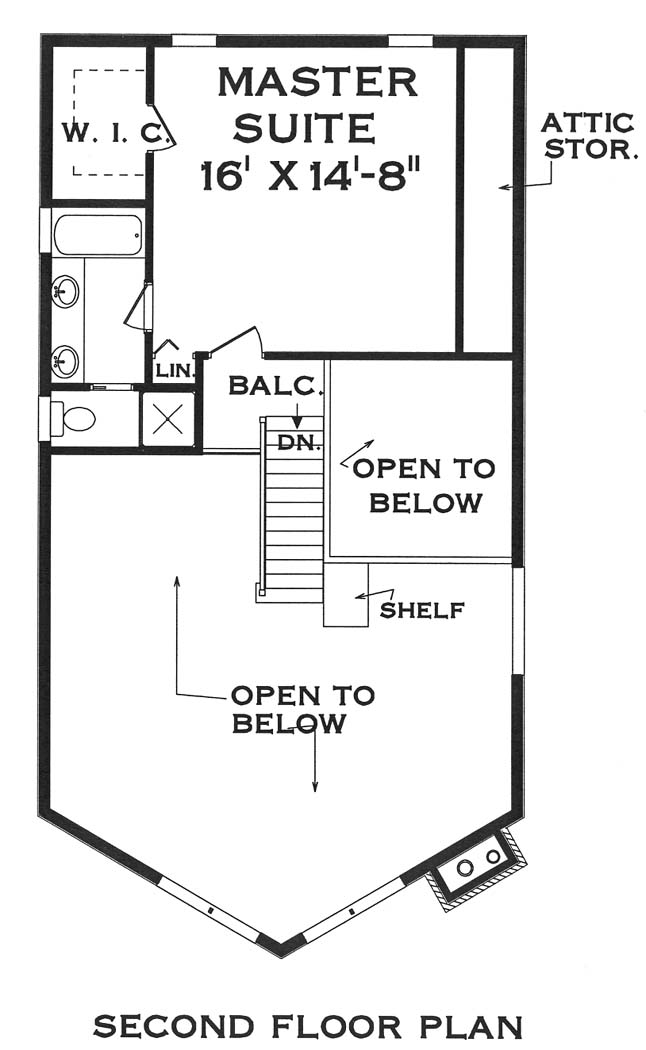 second floor image of Eye-catching vacation home House Plan