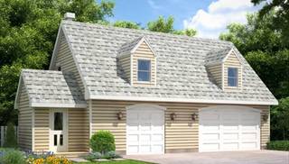 image of Garage with rental apartment House Plan