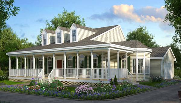 One Story House Plans with Front Porches