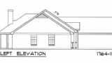 Left Elevation image of The Getaway House Plan